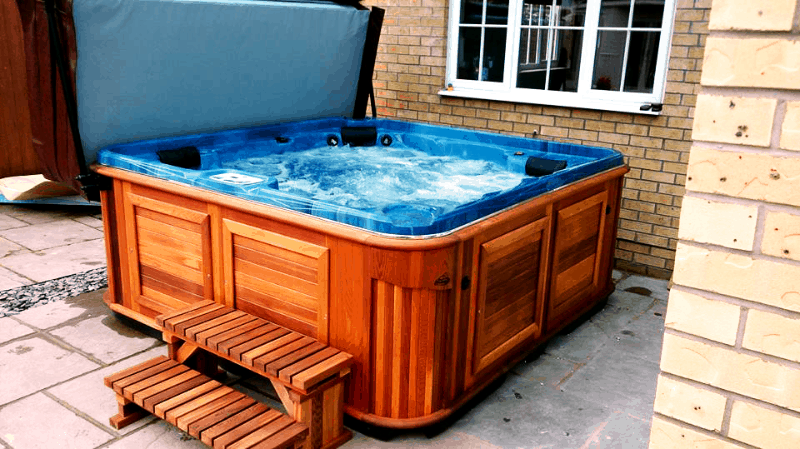 arctic spas hot tub on a patio